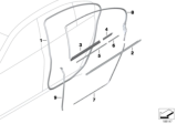 Diagram for BMW Door Seal - 51357178019