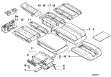 Diagram for 2001 BMW 750iL Center Console Latch - 51168174621