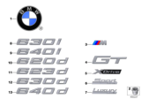 Diagram for BMW 640i xDrive Gran Turismo Emblem - 51147415340