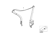 Diagram for 1999 BMW 328is Seat Belt - 72118229863