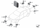 Diagram for BMW 540i xDrive Parking Assist Distance Sensor - 66209306410