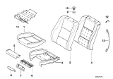 Diagram for 2000 BMW 740iL Seat Cushion Pad - 52108162329