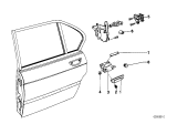 Diagram for 1980 BMW 528i Door Handle - 51221813714