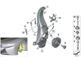 Diagram for BMW i8 Steering Knuckle - 31216858213