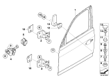 Diagram for 2004 BMW X3 Door Hinge - 41003422369