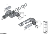 Diagram for BMW X5 Catalytic Converter Gasket - 11627528838