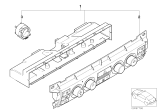 Diagram for BMW 745i Blower Control Switches - 64116953185