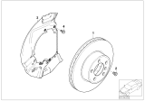 Diagram for BMW 535i xDrive Brake Backing Plate - 34116767785