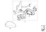 Diagram for 2009 BMW 128i Mirror Cover - 51167125557