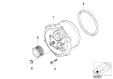 Diagram for 2005 BMW 745Li Alternator Pulley - 12317507743