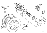 Diagram for BMW 633CSi Brake Pads - 34211159265