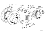 Diagram for 1980 BMW 733i Brake Caliper - 34211119087