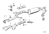 Diagram for 1988 BMW 528e Exhaust Pipe - 18111176330