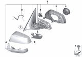 Diagram for BMW 550i xDrive Side View Mirrors - 51167322498