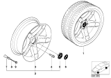 Diagram for 2003 BMW 525i Alloy Wheels - 36111095442