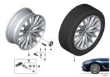 Diagram for BMW 540i Alloy Wheels - 36116874439