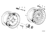 Diagram for 1981 BMW 320i Alloy Wheels - 36111118306