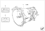 Diagram for 1992 BMW 525i Transmission Assembly - 23001221860