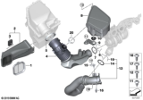 Diagram for BMW X3 Air Intake Hose - 13718601683