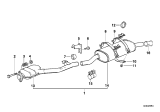 Diagram for 1991 BMW 318is Exhaust Pipe - 18129068566