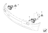 Diagram for 2005 BMW X3 Fog Light - 63173416773