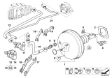 Diagram for 1999 BMW 540i Brake Booster - 34331163402