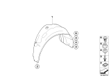 Diagram for 2011 BMW 1 Series M Fender Splash Shield - 51718051593