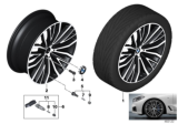Diagram for 2018 BMW 640i xDrive Gran Turismo Alloy Wheels - 36116877018