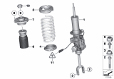 Diagram for BMW ActiveHybrid 5 Shock Absorber - 37116796855