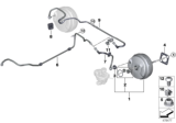 Diagram for BMW M760i xDrive Brake Booster Vacuum Hose - 11668648861