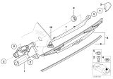 Diagram for 2002 BMW X5 Windshield Wiper - 61627068076