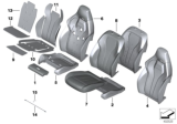 Diagram for BMW X5 M Seat Cushion Pad - 52108067053