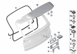 Diagram for 2016 BMW X5 Weather Strip - 51767385847