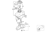 Diagram for BMW Alpina V8 Roadster Brake Master Cylinder - 34316754880