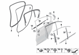 Diagram for BMW 330i xDrive Door Moldings - 51357407429