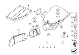 Diagram for BMW 545i Air Filter Box - 13717525715