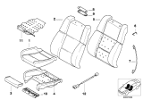 Diagram for 1999 BMW 740i Seat Cushion Pad - 52108254398