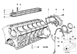 Diagram for BMW 850CSi Timing Cover - 11141736975