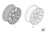 Diagram for 2011 BMW M3 Alloy Wheels - 36117842933