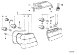 Diagram for 1993 BMW 525i Tail Light - 63211389011