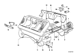 Diagram for 1986 BMW 635CSi Heater Core - 64111466217