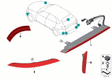 Diagram for 2017 BMW X5 Bumper Reflector - 63147290091