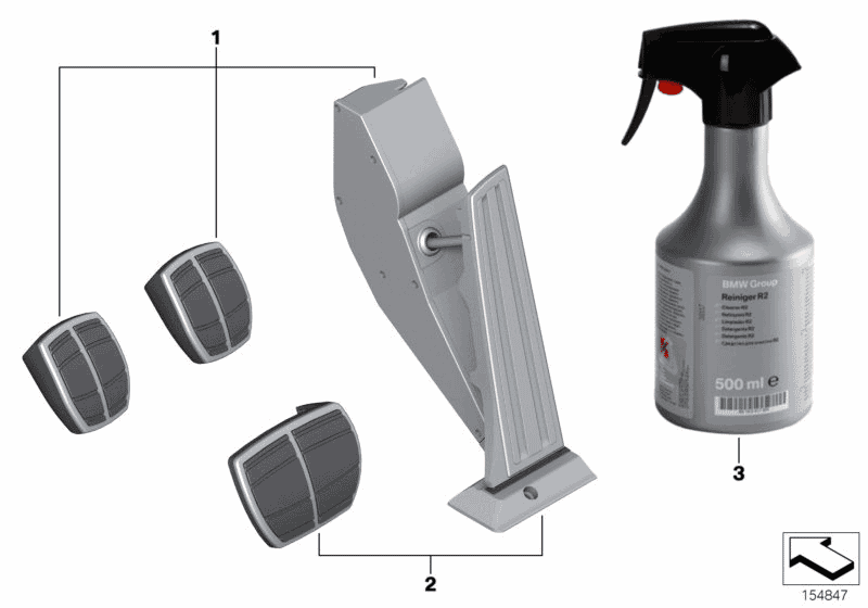 2013 BMW 328i Coupe N51 Engine(E92) Set Of High-Grade Steel Pedal Covers