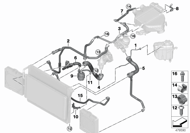 17122284686 - Genuine BMW Vent Pipe
