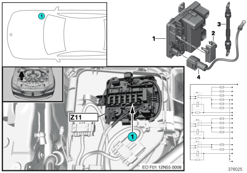 2011 BMW 535i GT xDrive F07 Integrated Supply Module