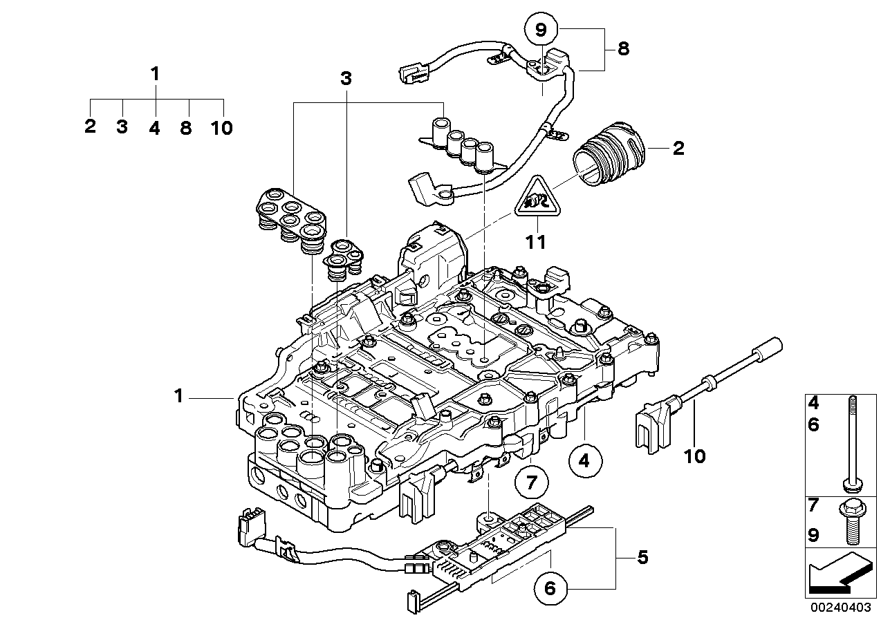 2008 BMW 328xi Sedan N52 Engine(E90) Mechatronics (GA6L45R)