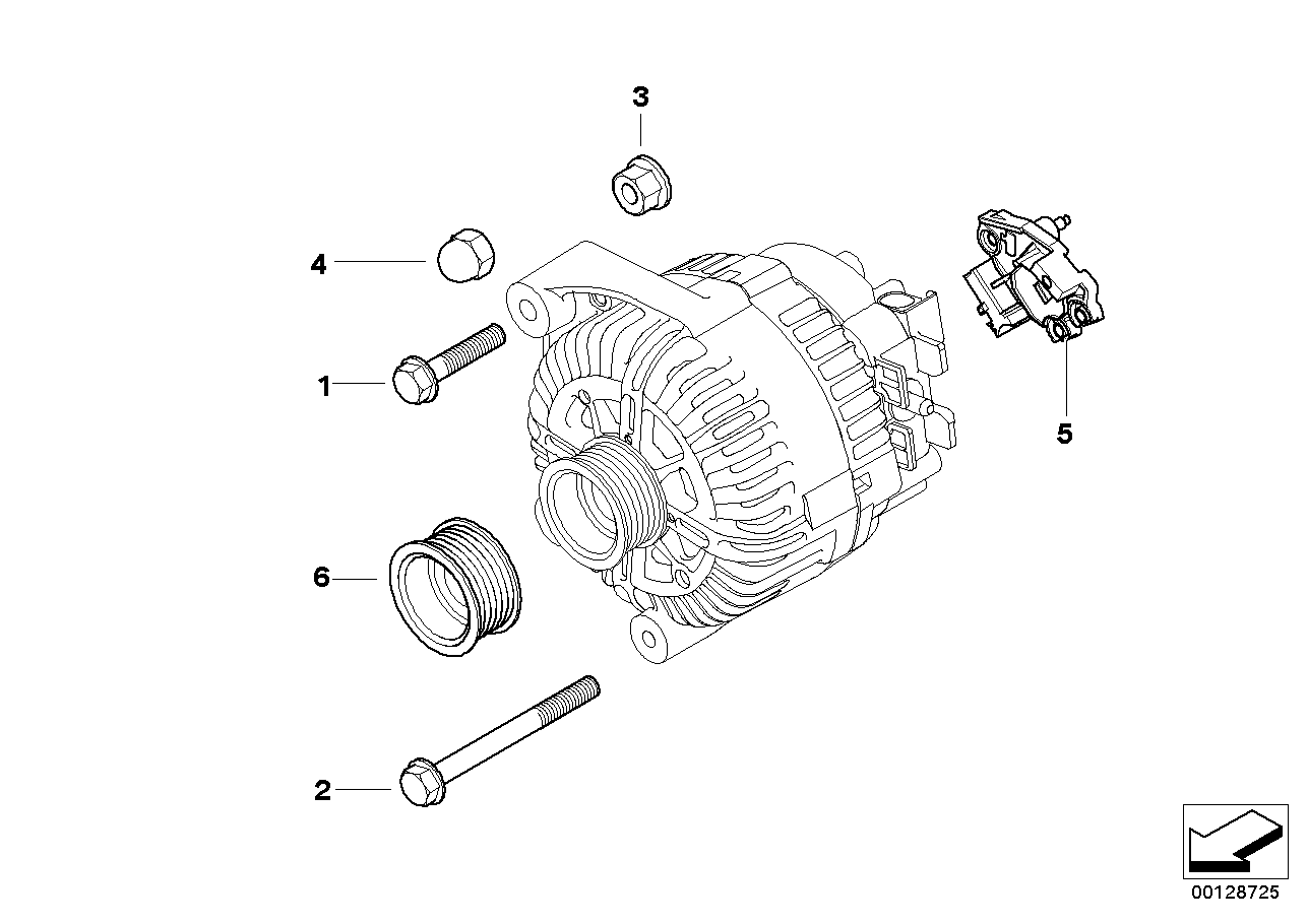 2013 BMW 328i Coupe N51 Engine(E92) Generator, Individual Parts