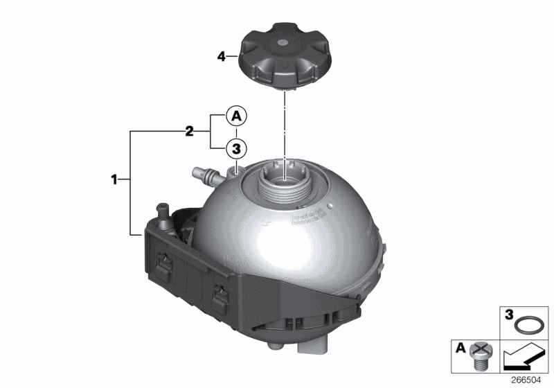 2016 BMW 328i N20 Engine(F30) Expansion Tank