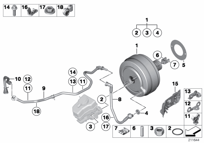 2013 BMW 328i Coupe N51 Engine(E92) Power Brake Unit Depression