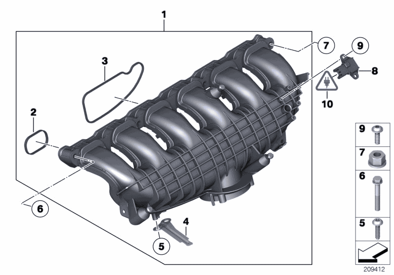 2015 BMW X5 xDrive35i(F15) Intake Manifold System